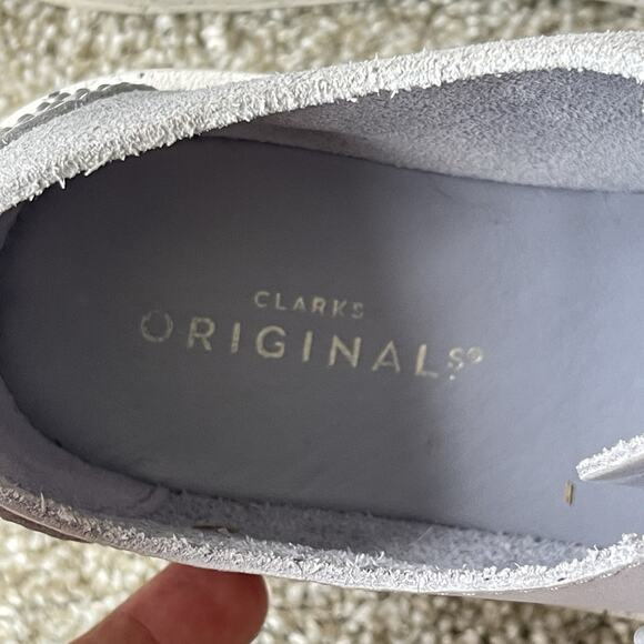 Clarks Originals Desert Trek Form Leather Cool Blue Comfort Shoes Women’s 7.5 M - Picture 11 of 13